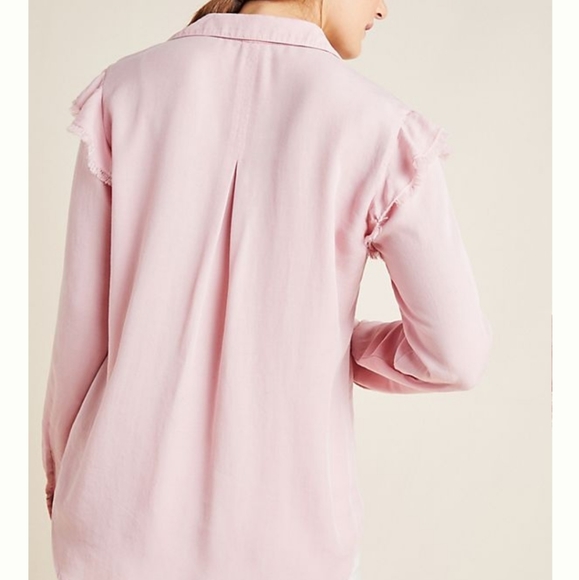 Cloth & Stone Ruffled Buttondown - Picture 4 of 5